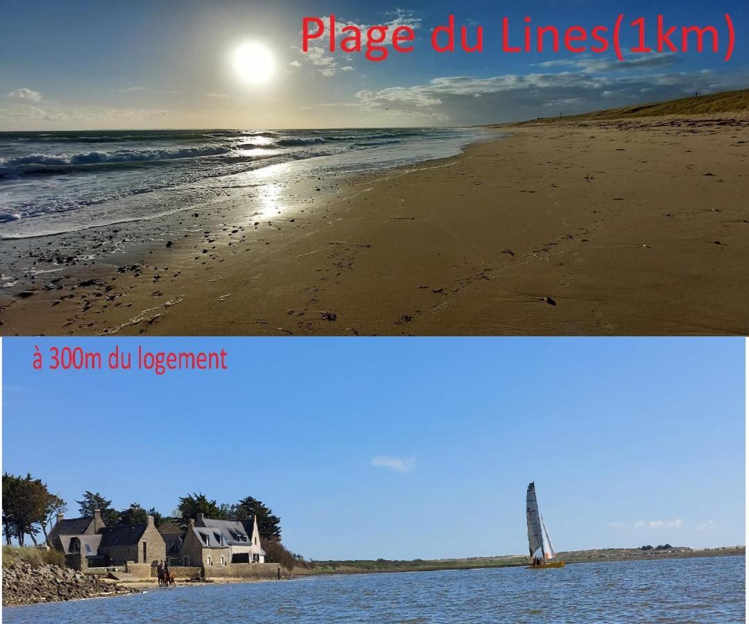 Maison De Vacances 4 Pers Avec Jardin Privatif A 1Km Plage Lines Et 300M De La Mer De Gavres - Ar Pil Jadur Plouhinec  Екстер'єр фото